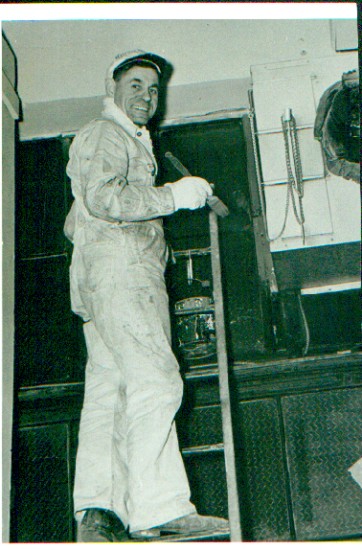 Mihaly Demeter hard at work and still smiling.