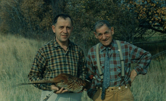 Mihaly (Mike) Demeter and son Andras (Alec) circa 1960's Canada